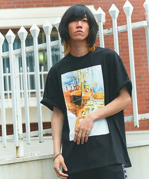 GGD SELECT(ジージーディー セレクト)の「グラフィックプリントTee(Tシャツ/カットソー・メンズ・ホワイト/ブラック・M/L)」の2枚目の写真