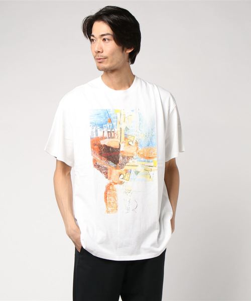 GGD SELECT(ジージーディー セレクト)の「グラフィックプリントTee(Tシャツ/カットソー・メンズ・ホワイト/ブラック・M/L)」の11枚目の写真