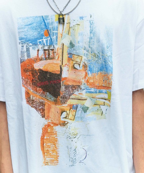 GGD SELECT(ジージーディー セレクト)の「グラフィックプリントTee(Tシャツ/カットソー・メンズ・ホワイト/ブラック・M/L)」の8枚目の写真