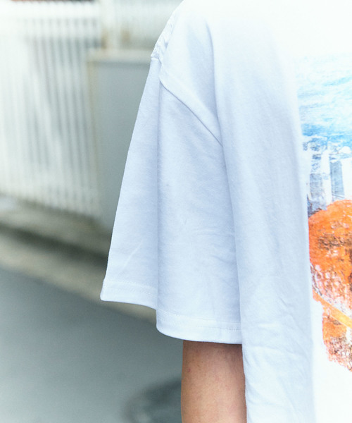 GGD SELECT(ジージーディー セレクト)の「グラフィックプリントTee(Tシャツ/カットソー・メンズ・ホワイト/ブラック・M/L)」の9枚目の写真