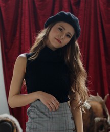 LIPSERVICE | ベイクドカラーケーブルノースリタートルニット(ニット/セーター)