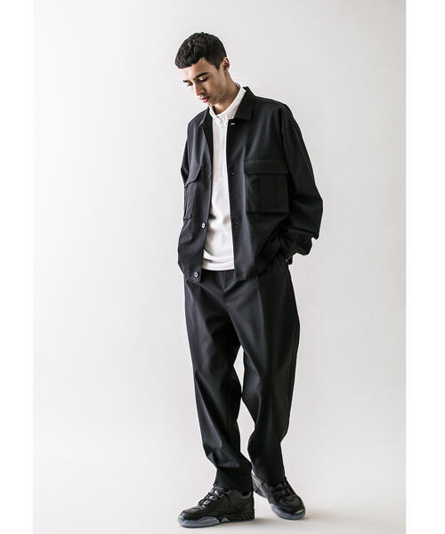 MONKEY TIME（モンキータイム）の「＜monkey time＞ TW TWILL CROPPED CPO/クロップドジャケット（ブルゾン・メンズ・ブラック/オリーブ・M/S/L/XL）」の8枚目の写真