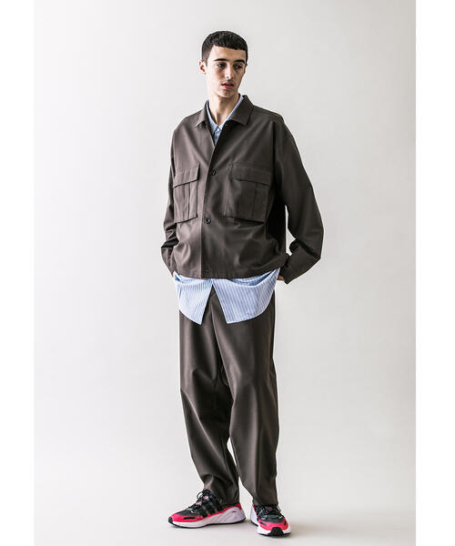 MONKEY TIME（モンキータイム）の「＜monkey time＞ TW TWILL CROPPED CPO/クロップドジャケット（ブルゾン・メンズ・ブラック/オリーブ・M/S/L/XL）」の15枚目の写真