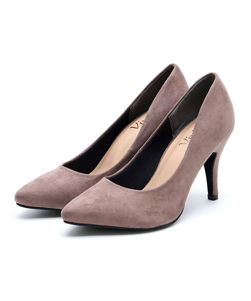 Vivian(ヴィヴィアン)の「ポインテッドトゥ9cmキレイめパンプス 【入学式 / 卒業式 / 結婚式 / リクルート / フォーマル】(パンプス)」|グレー系その他6