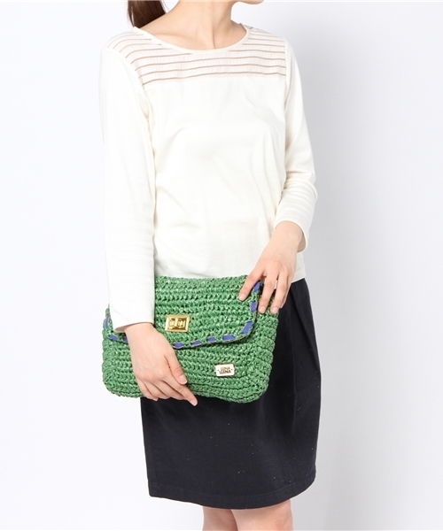 ROSE BUD（ローズバッド）の「(LUNA LLENA)717PM297 BOLSO SMALL SHOULDER BAG（ショルダーバッグ・レディース・ブラック/ベージュ/グリーン・ONE SIZE）」の10枚目の写真