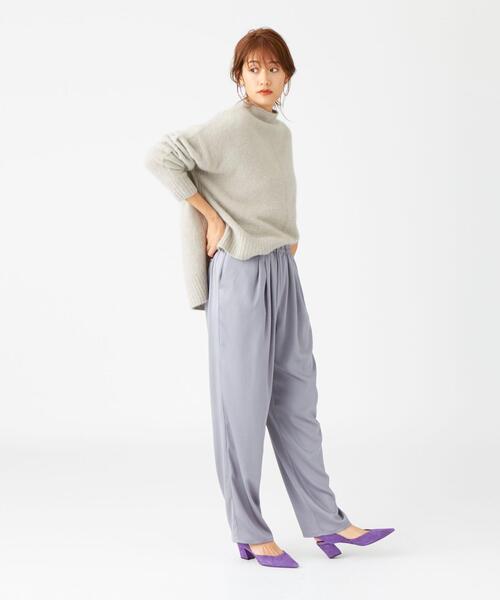 EMMEL REFINES(エメルリファインズ)の「【EMMEL REFINES】SMF FOX/W/NY ハイネックプルオーバー(ニット/セーター・レディース・ライトグレー/ブラック/ナチュラル/モカ/オレンジ/ピンク・FREE)」の12枚目の写真