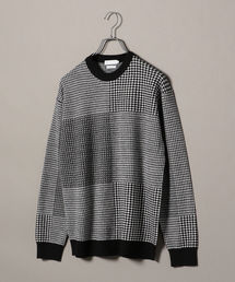 SHIPS JET BLUE | SHIPS JET BLUE: 【MEN'S NON-NO 11月号 p.137掲載】《洗濯 可能》パターン ジャカード クルーネック ニット(ニット/セーター)