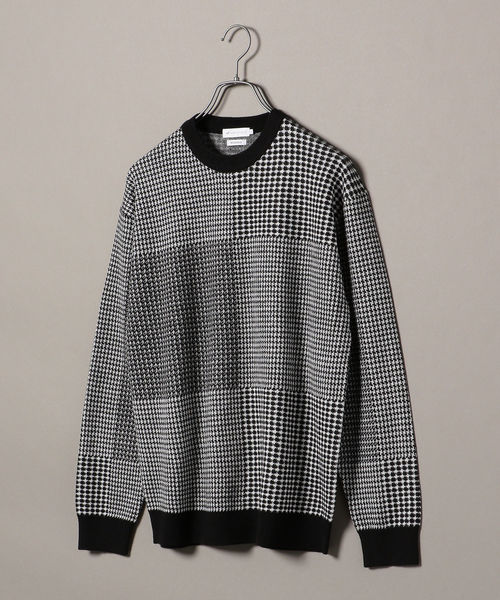 SHIPS JET BLUE（シップスジェットブルー）の「SHIPS JET BLUE: 【MEN'S NON-NO 11月号 p.137掲載】《洗濯 可能》パターン ジャカード クルーネック ニット（ニット/セーター・メンズ・ブラック/ブラウン/カーキ/ライトオリーブ・X-SMALL/SMALL/MEDIUM/LARGE）」の2枚目の写真