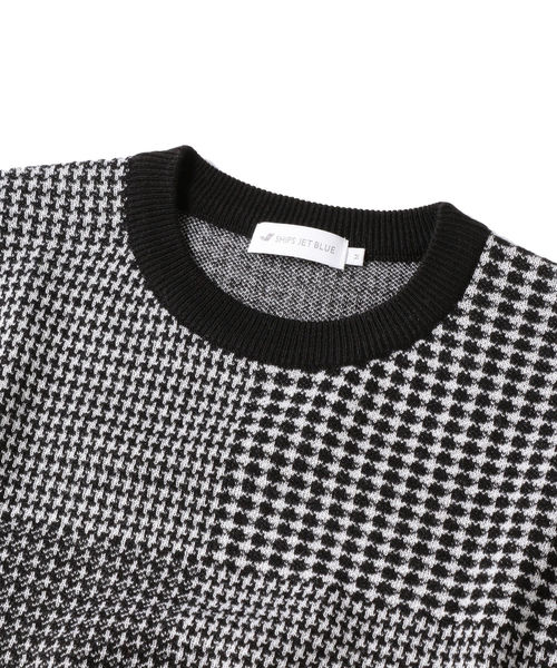 SHIPS JET BLUE（シップスジェットブルー）の「SHIPS JET BLUE: 【MEN'S NON-NO 11月号 p.137掲載】《洗濯 可能》パターン ジャカード クルーネック ニット（ニット/セーター・メンズ・ブラック/ブラウン/カーキ/ライトオリーブ・X-SMALL/SMALL/MEDIUM/LARGE）」の9枚目の写真
