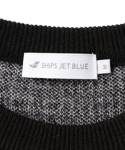 SHIPS JET BLUE（シップスジェットブルー）の「SHIPS JET BLUE: 【MEN'S NON-NO 11月号 p.137掲載】《洗濯 可能》パターン ジャカード クルーネック ニット（ニット/セーター・メンズ・ブラック/ブラウン/カーキ/ライトオリーブ・X-SMALL/SMALL/MEDIUM/LARGE）」の10枚目の写真