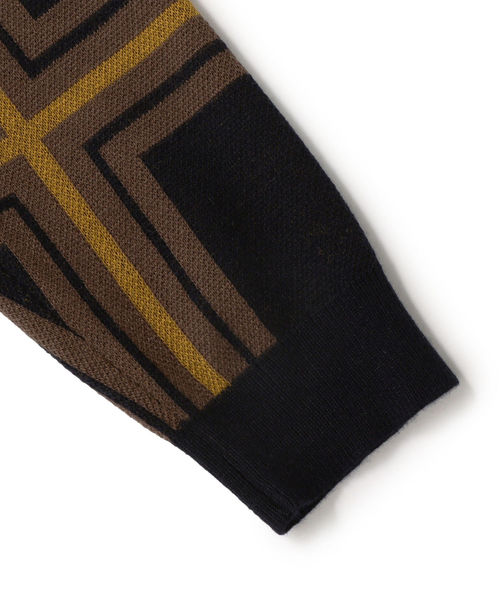 SHIPS JET BLUE（シップスジェットブルー）の「SHIPS JET BLUE: 【MEN'S NON-NO 11月号 p.137掲載】《洗濯 可能》パターン ジャカード クルーネック ニット（ニット/セーター・メンズ・ブラック/ブラウン/カーキ/ライトオリーブ・X-SMALL/SMALL/MEDIUM/LARGE）」の16枚目の写真