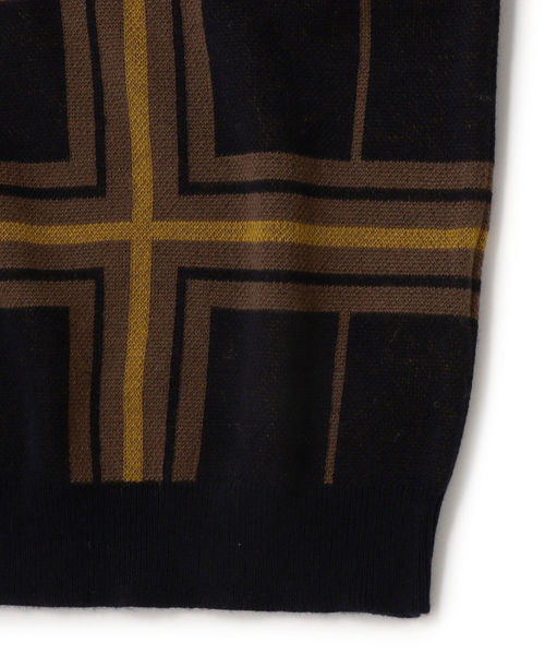 SHIPS JET BLUE（シップスジェットブルー）の「SHIPS JET BLUE: 【MEN'S NON-NO 11月号 p.137掲載】《洗濯 可能》パターン ジャカード クルーネック ニット（ニット/セーター・メンズ・ブラック/ブラウン/カーキ/ライトオリーブ・X-SMALL/SMALL/MEDIUM/LARGE）」の17枚目の写真