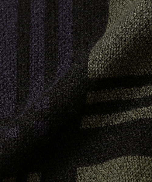 SHIPS JET BLUE（シップスジェットブルー）の「SHIPS JET BLUE: 【MEN'S NON-NO 11月号 p.137掲載】《洗濯 可能》パターン ジャカード クルーネック ニット（ニット/セーター・メンズ・ブラック/ブラウン/カーキ/ライトオリーブ・X-SMALL/SMALL/MEDIUM/LARGE）」の22枚目の写真