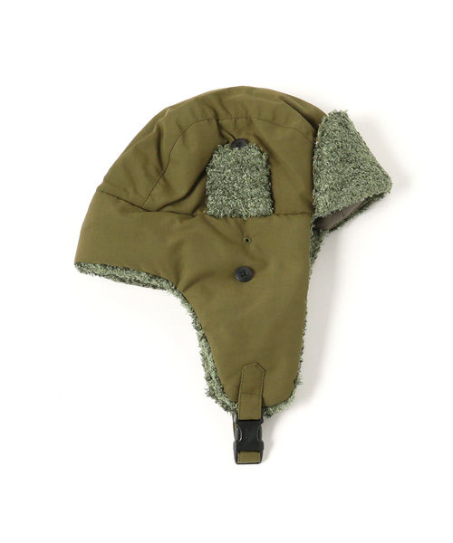 BURLAP OUTFITTER（バーラップアウトフィッター）の「BURLAP OUTFITTER / アビエイター ハット ＜UNISEX＞（キャップ・メンズ・チャコールグレー/オリーブ・ONE SIZE）」の5枚目の写真