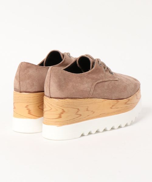 STYLEBLOCK（スタイルブロック）の「レースアッププラットフォームウェッジシャークソール厚底オックスフォードシューズ（その他シューズ・レディース・ブラック/レッド/カーキ/イエロー・38/39/37/40/36/35）」の5枚目の写真