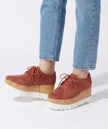 STYLEBLOCK | レースアッププラットフォームウェッジシャークソール厚底オックスフォードシューズ(その他シューズ)