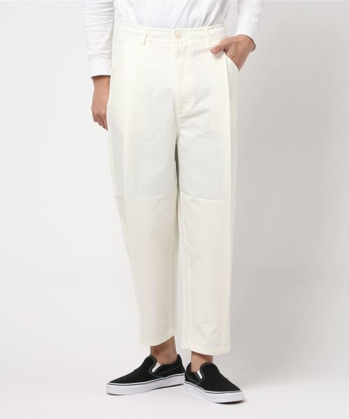 whideout.（ファイドアウト）の「CIRCUS ワイドパンツ｜whideout.(ファイドアウト)（その他パンツ・メンズ・ホワイト/エメラルドブルー/ブラック/ベージュ/グリーン/マスタード・2/4/3）」の2枚目の写真