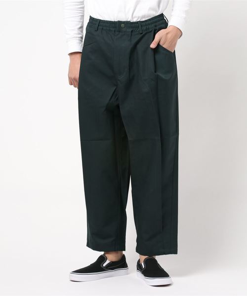 whideout.（ファイドアウト）の「CIRCUS ワイドパンツ｜whideout.(ファイドアウト)（その他パンツ・メンズ・ホワイト/エメラルドブルー/ブラック/ベージュ/グリーン/マスタード・2/4/3）」の4枚目の写真