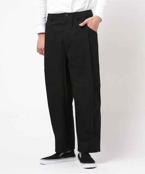 whideout.（ファイドアウト）の「CIRCUS ワイドパンツ｜whideout.(ファイドアウト)（その他パンツ・メンズ・ホワイト/エメラルドブルー/ブラック/ベージュ/グリーン/マスタード・2/4/3）」の3枚目の写真