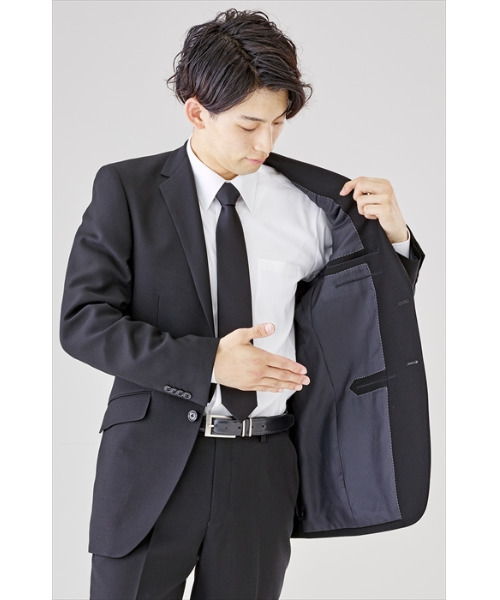 MONOIR(モノワール)の「濃染加工スーツ(アジャスター付き)(スーツジャケット・メンズ・ブラック・A3/A4/A7/A8/AB3/AB5/AB8/BB5/BB6/BB7/A5/A6/AB6/AB7/BB8)」の4枚目の写真