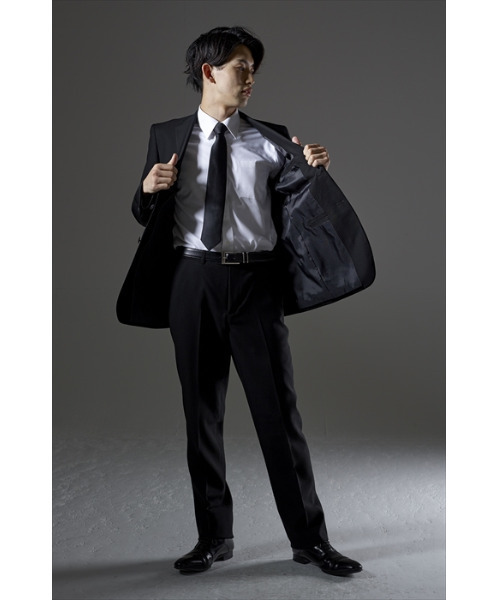 MONOIR(モノワール)の「濃染加工スーツ(アジャスター付き)(スーツジャケット・メンズ・ブラック・A3/A4/A7/A8/AB3/AB5/AB8/BB5/BB6/BB7/A5/A6/AB6/AB7/BB8)」の11枚目の写真