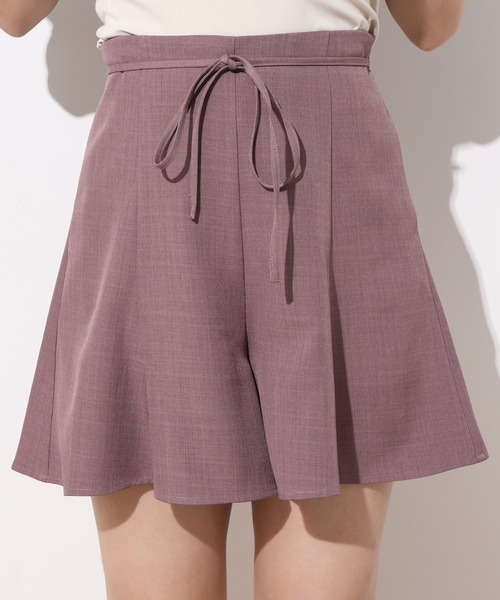 one after another NICE CLAUP（ワンアフターアナザーナイスクラップ）の「フレア麻風ショートパンツ（その他パンツ・レディース・ベージュ/ダークパープル/ラベンダー/テラコッタ・FREE）」の20枚目の写真