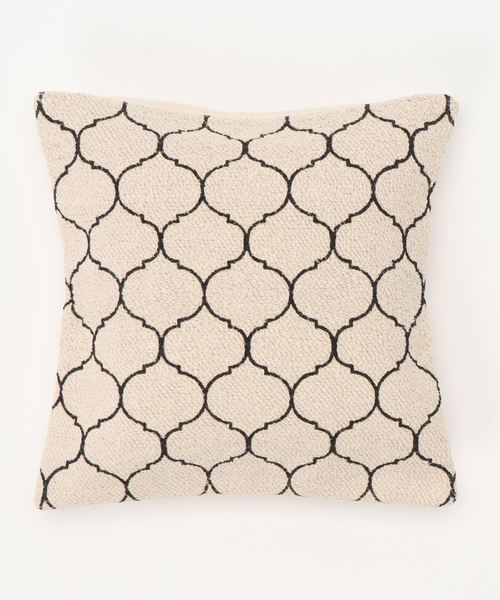 roll tufted cushion cover 2117 black / クッションカバー