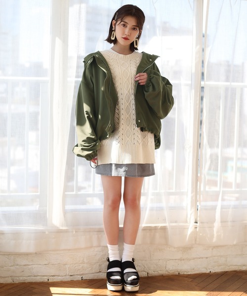 袖ボリュームマウンテンパーカー（ブルゾン）｜one after another NICE