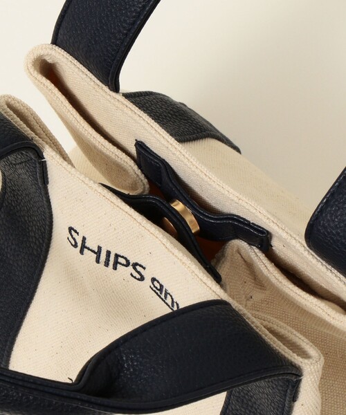 SHIPS any（シップス エニィ）の「SHIPS any:2WAYトート（トートバッグ・レディース・シルバー/オフホワイト/ネイビー/ブラック/ベージュ・ONE SIZE）」の11枚目の写真