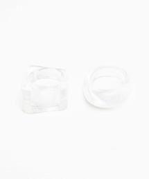 WEGO | WEGO/【2点セット】クリアリング(リング)