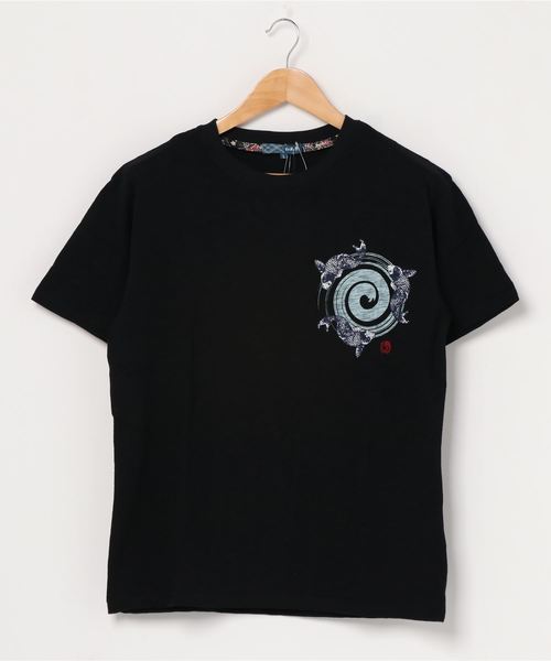 LB/S （エルビーエス）の「和柄プリントスラブＴシャツ　バックプリント（Tシャツ/カットソー・メンズ・その他1/ブルー系その他/ホワイト系その他/その他4/ブラック/ブラック系その他/その他3/その他2/ホワイト/ネイビー・LARGE/MEDIUM/X-LARGE）」の5枚目の写真