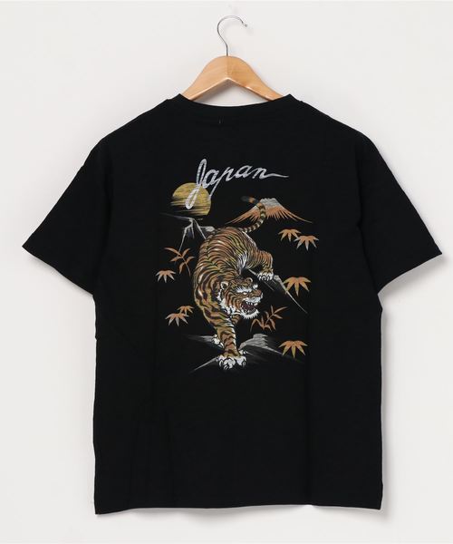 LB/S （エルビーエス）の「和柄プリントスラブＴシャツ　バックプリント（Tシャツ/カットソー・メンズ・その他1/ブルー系その他/ホワイト系その他/その他4/ブラック/ブラック系その他/その他3/その他2/ホワイト/ネイビー・LARGE/MEDIUM/X-LARGE）」の20枚目の写真