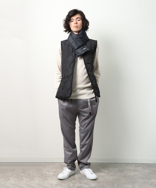 TAION(タイオン)の「【 TAION / タイオン 】DOWN MUFFLER リップダウンマフラー TAION-201MT‥(マフラー・メンズ・レッド/オレンジ/オリーブ/ライトグレー/ブラック/ベージュ/ネイビー/ダークオレンジ/ダークネイビー・FREE)」の21枚目の写真