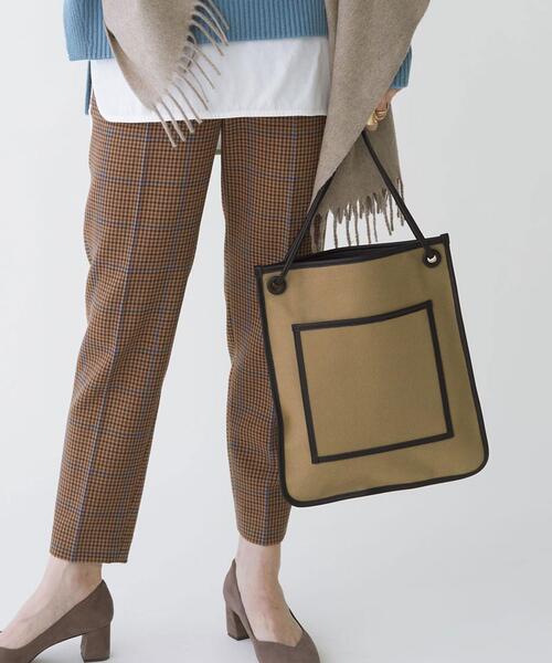 green label relaxing（グリーンレーベルリラクシング）の「SC サイセイ キャンバス トートバッグ（トートバッグ・レディース・オフホワイト/ベージュ/ブラック・FREE）」の3枚目の写真