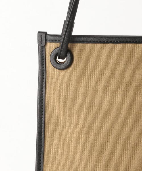 green label relaxing（グリーンレーベルリラクシング）の「SC サイセイ キャンバス トートバッグ（トートバッグ・レディース・オフホワイト/ベージュ/ブラック・FREE）」の14枚目の写真