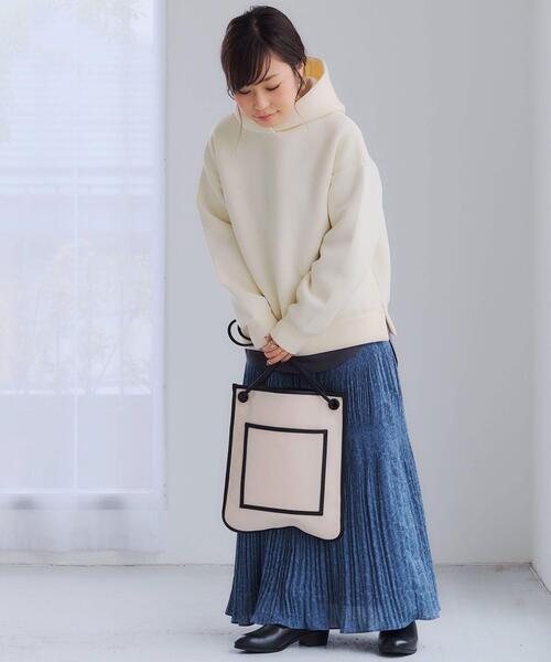 green label relaxing（グリーンレーベルリラクシング）の「SC サイセイ キャンバス トートバッグ（トートバッグ・レディース・オフホワイト/ベージュ/ブラック・FREE）」の9枚目の写真