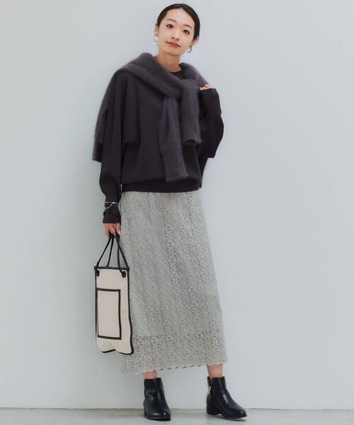 green label relaxing（グリーンレーベルリラクシング）の「SC サイセイ キャンバス トートバッグ（トートバッグ・レディース・オフホワイト/ベージュ/ブラック・FREE）」の7枚目の写真