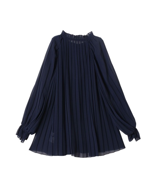 TEVALT（ヴァレット）の「マルチプリーツ　ブラウス（シャツ/ブラウス・レディース・ネイビー/ブラウン系その他/ベージュ・38）」の21枚目の写真