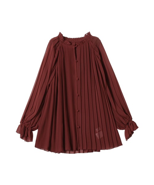 TEVALT（ヴァレット）の「マルチプリーツ　ブラウス（シャツ/ブラウス・レディース・ネイビー/ブラウン系その他/ベージュ・38）」の6枚目の写真
