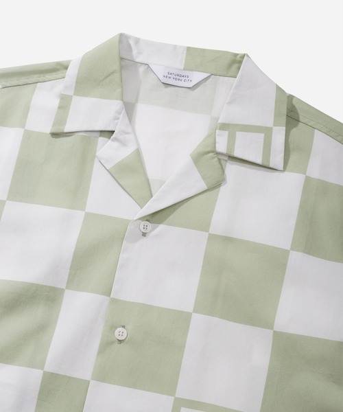 Saturdays NYC（サタデーズ ニューヨークシティ ）の「Canty Peace SS Shirt（シャツ/ブラウス・メンズ・サックスブルー・M/L/XL/X-SMALL/S）」の3枚目の写真