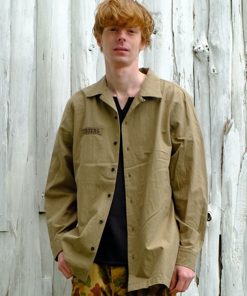 VIRGOwearworks(ヴァルゴウェアワークス)の「Relaxed uniform shirts(シャツ/ブラウス)」|ベージュ