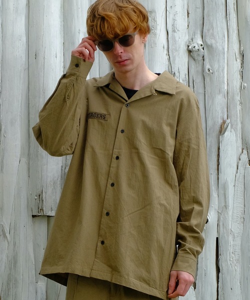 VIRGOwearworks（ヴァルゴウェアワークス）の「Relaxed uniform shirts（シャツ/ブラウス・メンズ・チャコールグレー/ブラック/ベージュ・2/3/4）」の6枚目の写真
