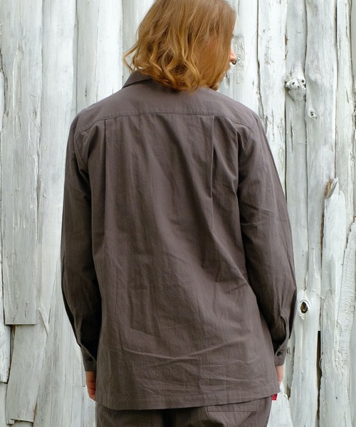VIRGOwearworks（ヴァルゴウェアワークス）の「Relaxed uniform shirts（シャツ/ブラウス・メンズ・チャコールグレー/ブラック/ベージュ・2/3/4）」の7枚目の写真
