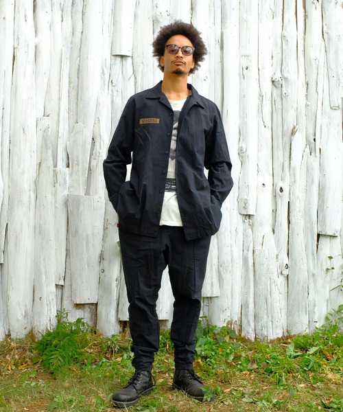 VIRGOwearworks（ヴァルゴウェアワークス）の「Relaxed uniform shirts（シャツ/ブラウス・メンズ・チャコールグレー/ブラック/ベージュ・2/3/4）」の13枚目の写真