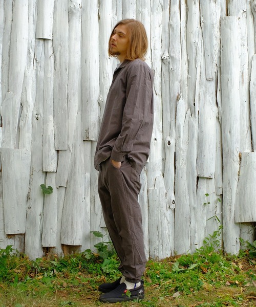 VIRGOwearworks（ヴァルゴウェアワークス）の「Relaxed uniform shirts（シャツ/ブラウス・メンズ・チャコールグレー/ブラック/ベージュ・2/3/4）」の14枚目の写真