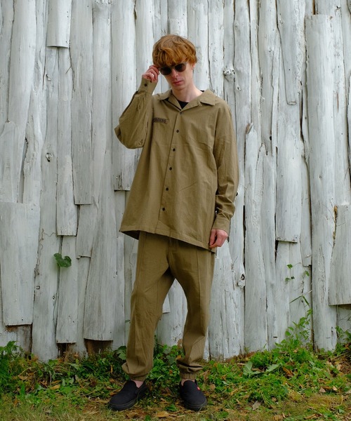 VIRGOwearworks（ヴァルゴウェアワークス）の「Relaxed uniform shirts（シャツ/ブラウス・メンズ・チャコールグレー/ブラック/ベージュ・2/3/4）」の15枚目の写真