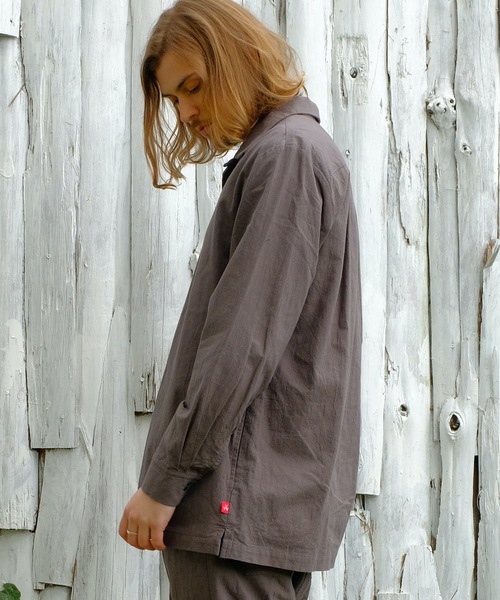 VIRGOwearworks（ヴァルゴウェアワークス）の「Relaxed uniform shirts（シャツ/ブラウス・メンズ・チャコールグレー/ブラック/ベージュ・2/3/4）」の22枚目の写真