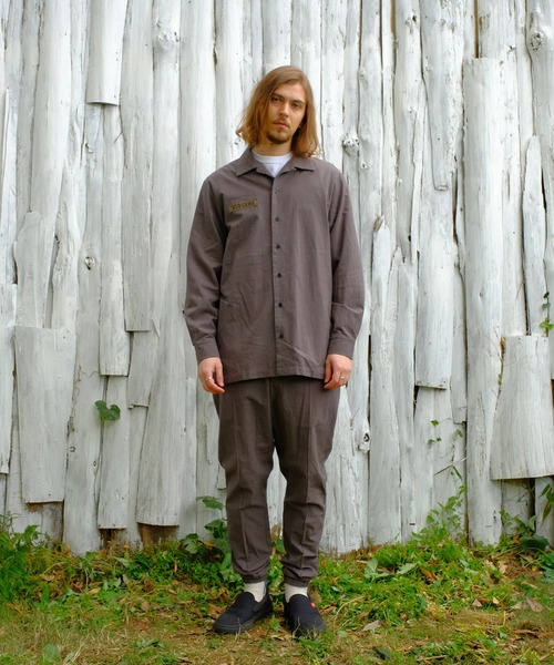 VIRGOwearworks（ヴァルゴウェアワークス）の「Relaxed uniform shirts（シャツ/ブラウス・メンズ・チャコールグレー/ブラック/ベージュ・2/3/4）」の21枚目の写真
