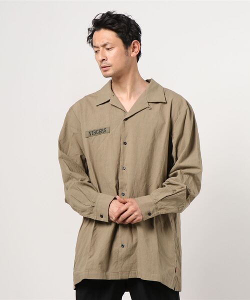 VIRGOwearworks（ヴァルゴウェアワークス）の「Relaxed uniform shirts（シャツ/ブラウス・メンズ・チャコールグレー/ブラック/ベージュ・2/3/4）」の18枚目の写真