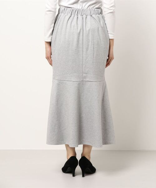 natural couture（ナチュラルクチュール）の「やわらかほっこりカラーマーメイドスカート（スカート・レディース・アイボリー/ベージュ/ブルー/グレー・FREE）」の6枚目の写真